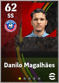 Danilo Magalhaes eFootball 2026 player card — 62 OVR SS
