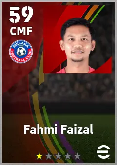 Fahmi Faizal eFootball 2026 player card — 59 OVR CMF