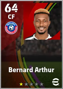 Bernard Arthur eFootball 2026 player card — 64 OVR CF