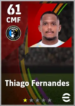 Thiago Fernandes eFootball 2026 player card — 61 OVR CMF