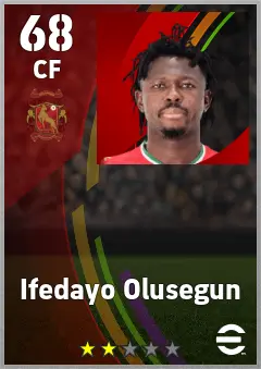 Ifedayo Olusegun eFootball 2026 player card — 68 OVR CF