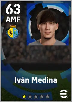 Ivan Medina eFootball 2026 player card — 63 OVR AMF