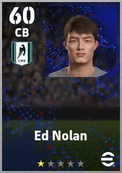 Ed Nolan eFootball 2026 player card — 60 OVR CB