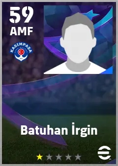 Batuhan Irgin eFootball 2026 player card — 59 OVR AMF