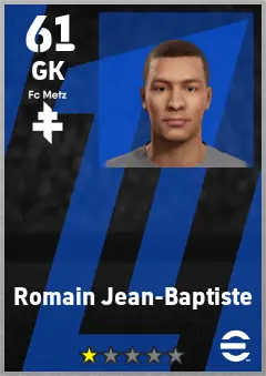 Romain Jean-Baptiste eFootball 2026 player card — 61 OVR GK