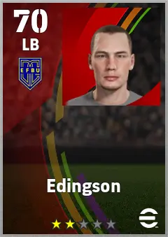 Edingson eFootball 2026 player card — 70 OVR LB