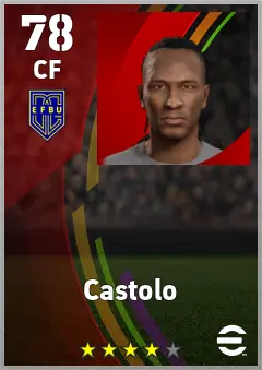 Castolo eFootball 2026 player card — 78 OVR CF