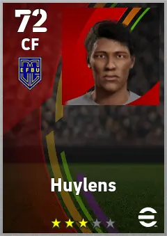 Huylens eFootball 2026 player card — 72 OVR CF