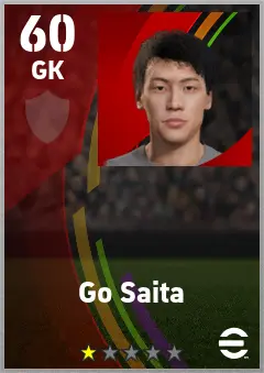Go Saita eFootball 2026 player card — 60 OVR GK