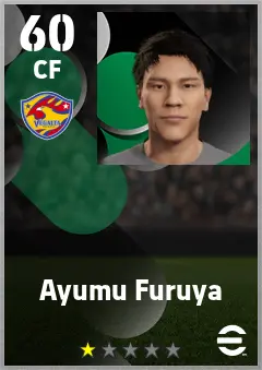 Ayumu Furuya eFootball 2026 player card — 60 OVR CF