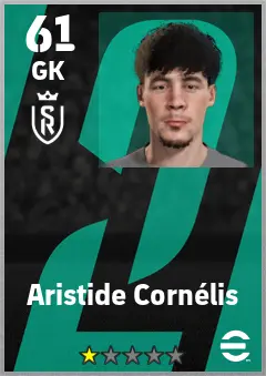 Aristide Cornelis eFootball 2026 player card — 61 OVR GK