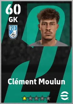 Clement Moulun eFootball 2026 player card — 60 OVR GK