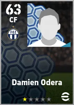 Damien Odera eFootball 2026 player card — 63 OVR CF