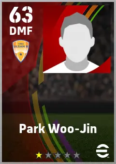 Park Woo-Jin eFootball 2026 player card — 63 OVR DMF