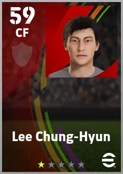 Lee Chung-Hyun eFootball 2026 player card — 59 OVR CF