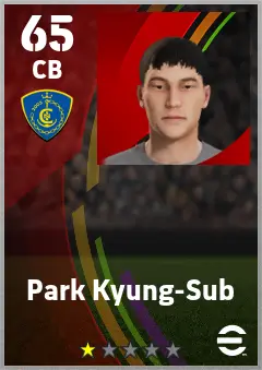 Park Kyung-Sub eFootball 2026 player card — 65 OVR CB