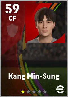 Kang Min-Sung eFootball 2026 player card — 59 OVR CF