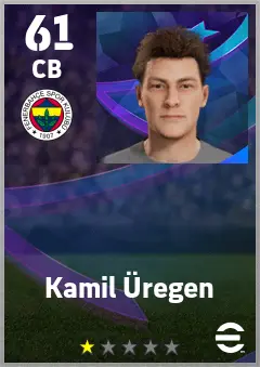 Kamil Uregen eFootball 2026 player card — 61 OVR CB