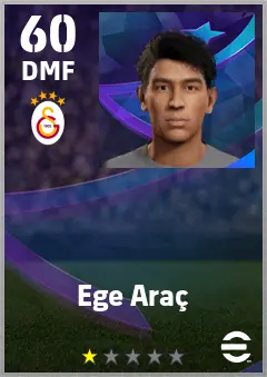 Ege Arac eFootball 2026 player card — 60 OVR DMF