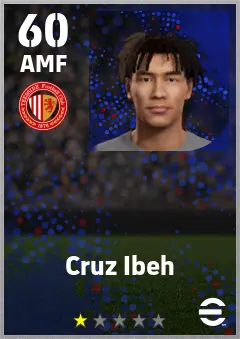 Cruz Ibeh eFootball 2026 player card — 60 OVR AMF
