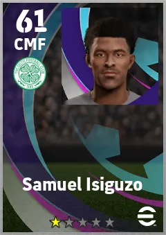 Samuel Isiguzo eFootball 2026 player card — 61 OVR CMF