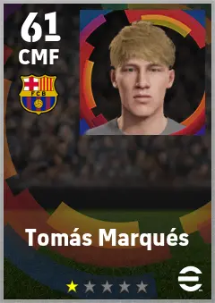 Tomas Marques eFootball 2026 player card — 61 OVR CMF
