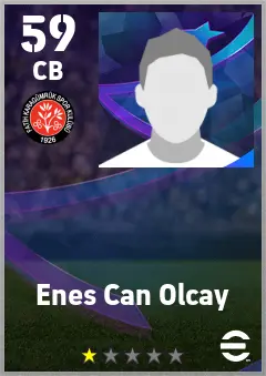 Enes Can Olcay eFootball 2026 player card — 59 OVR CB