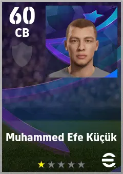 Muhammed Efe Kucuk eFootball 2026 player card — 60 OVR CB