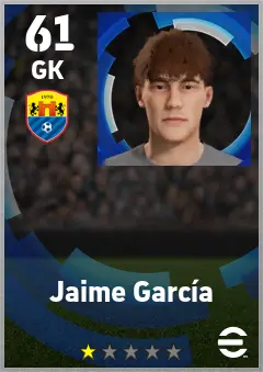 Jaime Garcia eFootball 2026 player card — 61 OVR GK