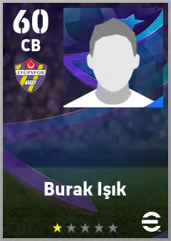 Burak Isik eFootball 2026 player card — 60 OVR CB