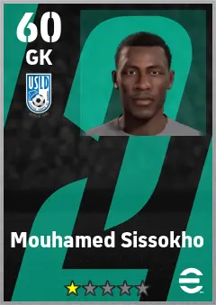 Mouhamed Sissokho eFootball 2026 player card — 60 OVR GK