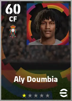 Aly Doumbia eFootball 2026 player card — 60 OVR CF