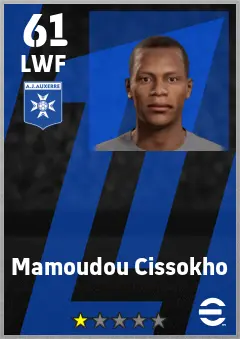 Mamoudou Cissokho eFootball 2026 player card — 61 OVR LWF