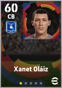 Xanet Olaiz eFootball 2026 player card — 60 OVR CB