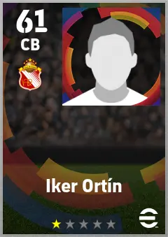 Iker Ortin eFootball 2026 player card — 61 OVR CB
