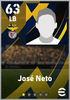 Jose Neto eFootball 2026 player card — 63 OVR LB