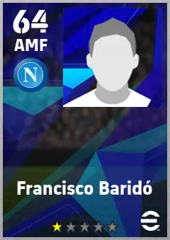Francisco Barido eFootball 2026 player card — 64 OVR AMF