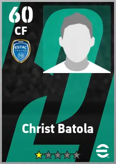 Christ Batola eFootball 2026 player card — 60 OVR CF