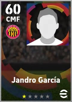 Jandro Garcia eFootball 2026 player card — 60 OVR CMF