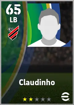 Claudinho eFootball 2026 player card — 65 OVR LB