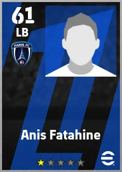 Anis Fatahine eFootball 2026 player card — 61 OVR LB