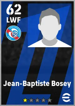 Jean-Baptiste Bosey eFootball 2026 player card — 62 OVR LWF