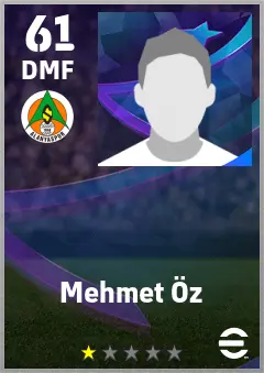 Mehmet Oz eFootball 2026 player card — 61 OVR DMF