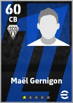 Mael Gernigon eFootball 2026 player card — 60 OVR CB