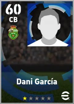 Dani Garcia eFootball 2026 player card — 60 OVR CB