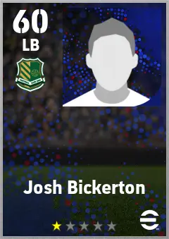 Josh Bickerton eFootball 2026 player card — 60 OVR LB