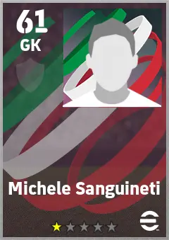 Michele Sanguineti eFootball 2026 player card — 61 OVR GK