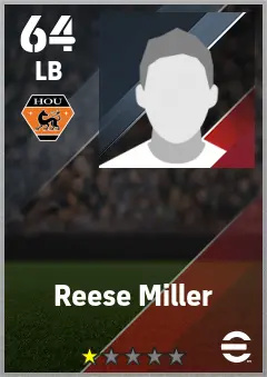 Reese Miller eFootball 2026 player card — 64 OVR LB