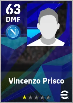 Vincenzo Prisco eFootball 2026 player card — 63 OVR DMF