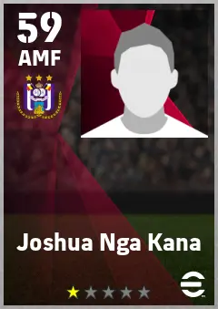 Joshua Nga Kana eFootball 2026 player card — 59 OVR AMF